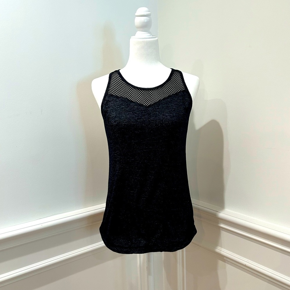 Zella black mesh and charcoal gray tank size small - Picture 1 of 7